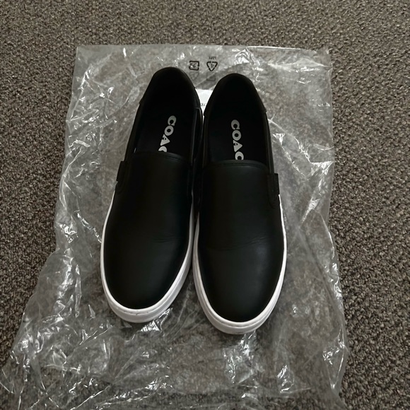 Coach Shoes Coach Walker Leather Slip On Sneakers Shoes Poshmark